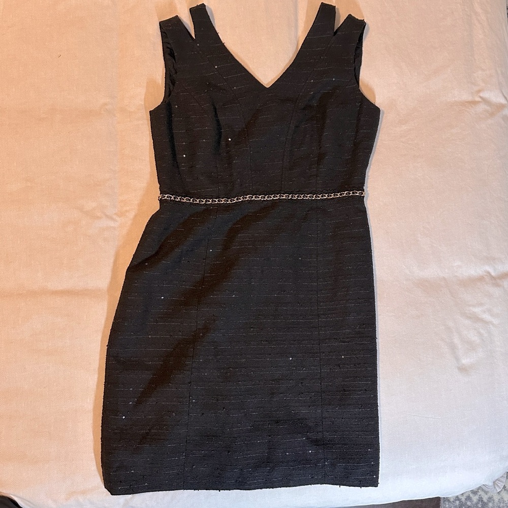 Black and Gold Tabari Cocktail Wedding Work NYE Dress Size 10